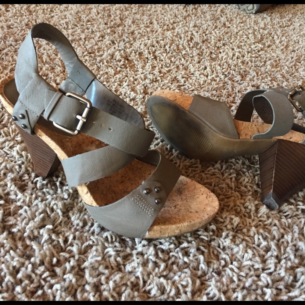 Beautiful cork heels